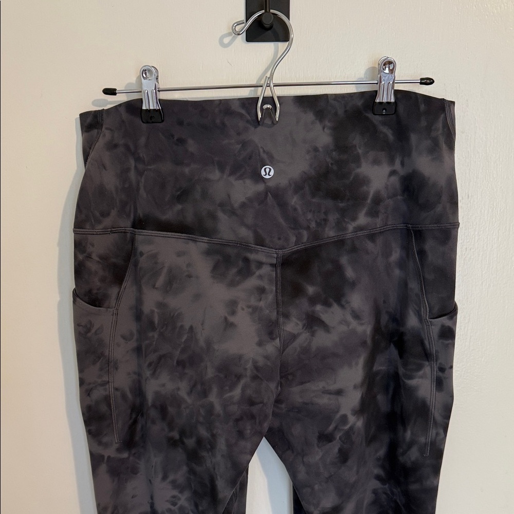 Lululemon Charcoal Tie-Dye Leggings